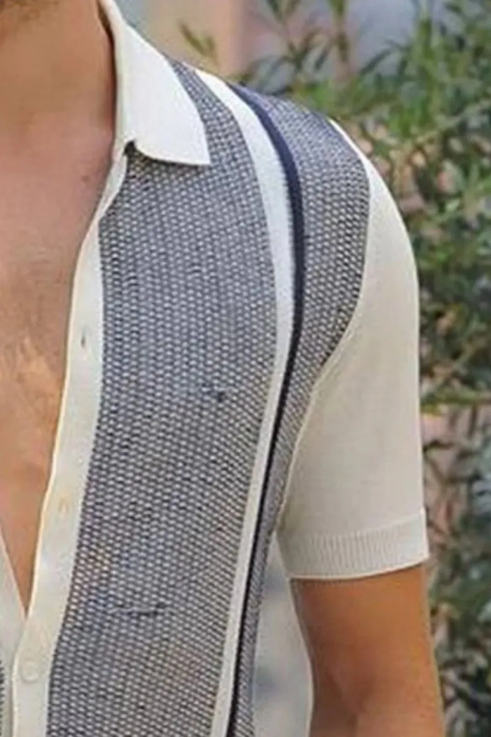 Men's Plus Size Button Up Short Sleeve Shirt sold by Gigi Laurent product image thumbnail 3