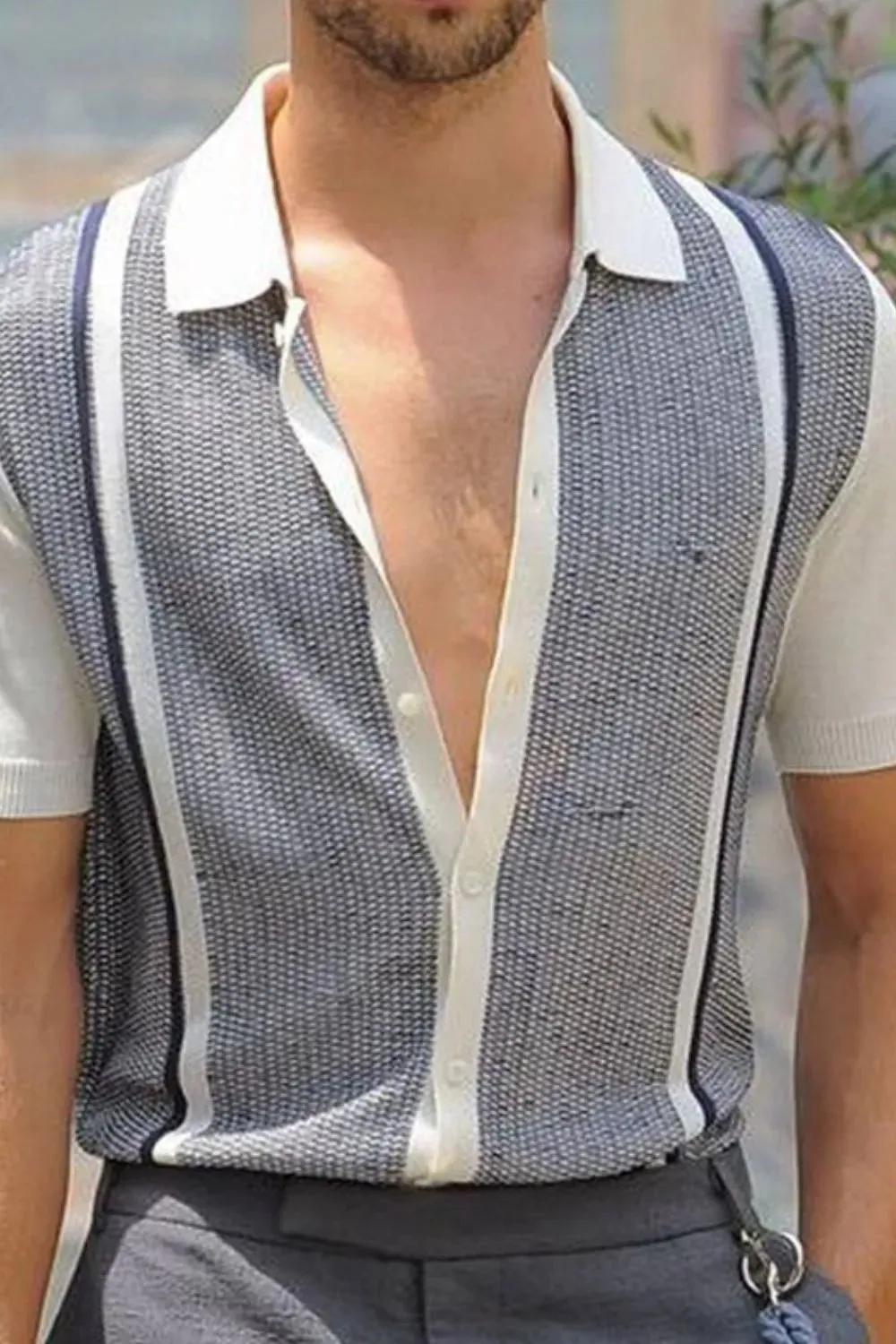 Men's Plus Size Button Up Short Sleeve Shirt sold by Gigi Laurent