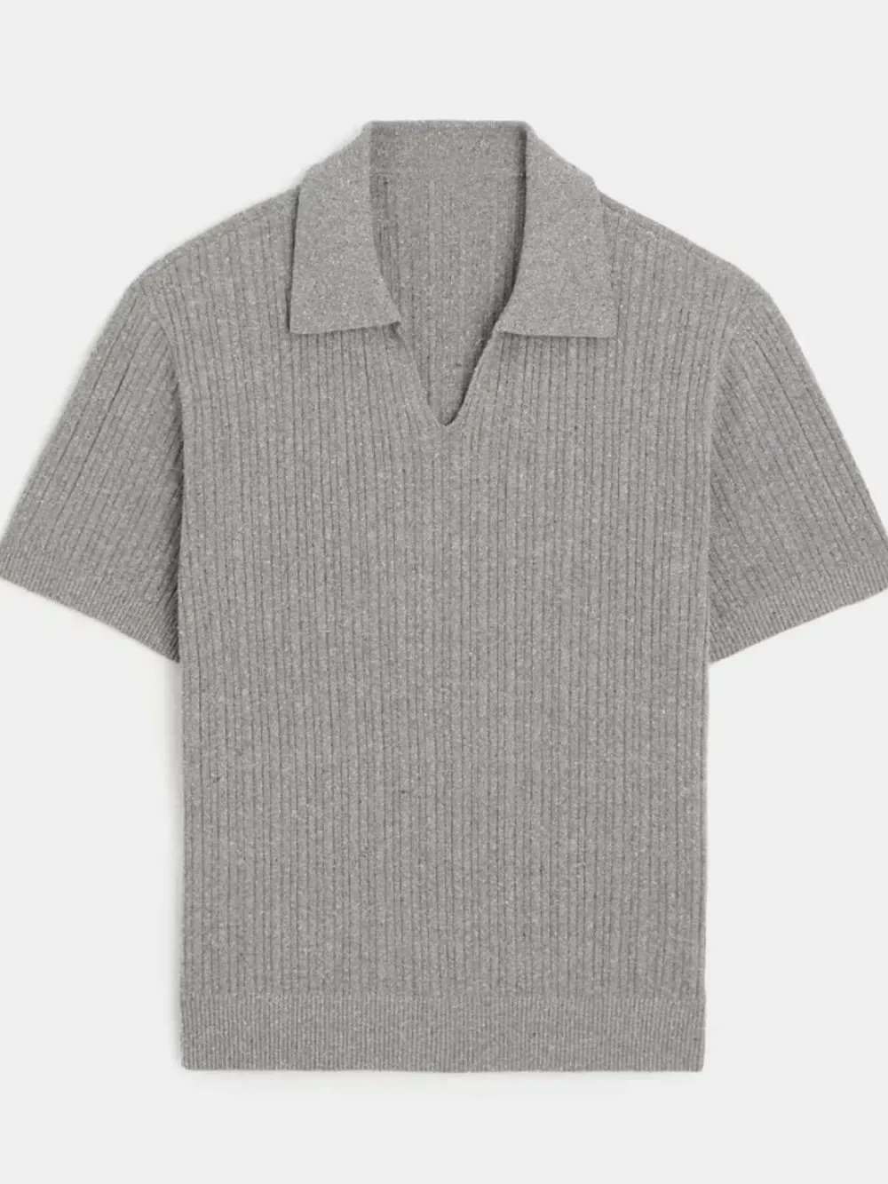 Men's Plus Size Johnny Collar Half Sleeve Knit Polo sold by Gigi Laurent product image thumbnail 5