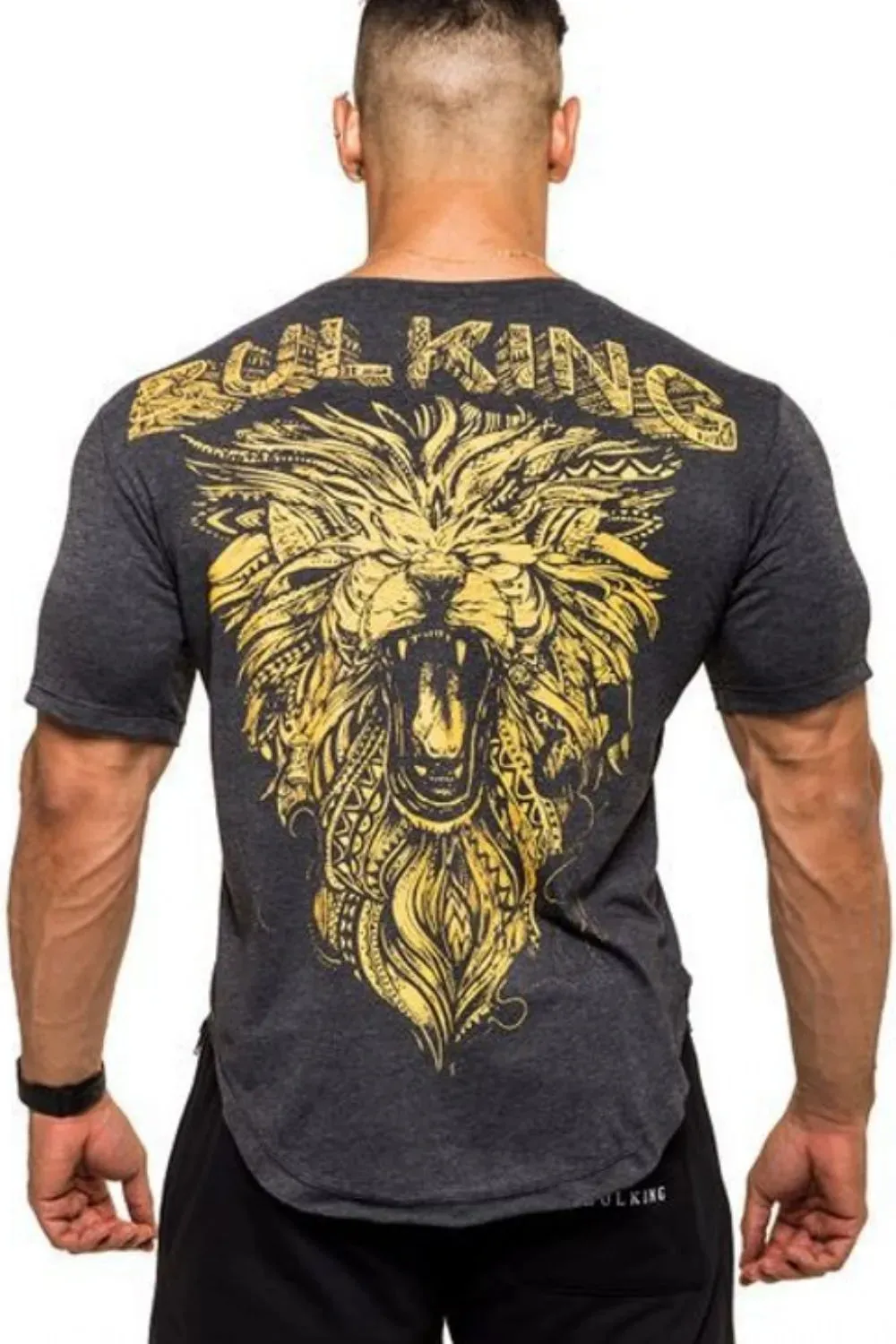 Men's Plus Size Round Neck Short Sleeve T-Shirt sold by Gigi Laurent product image thumbnail 3
