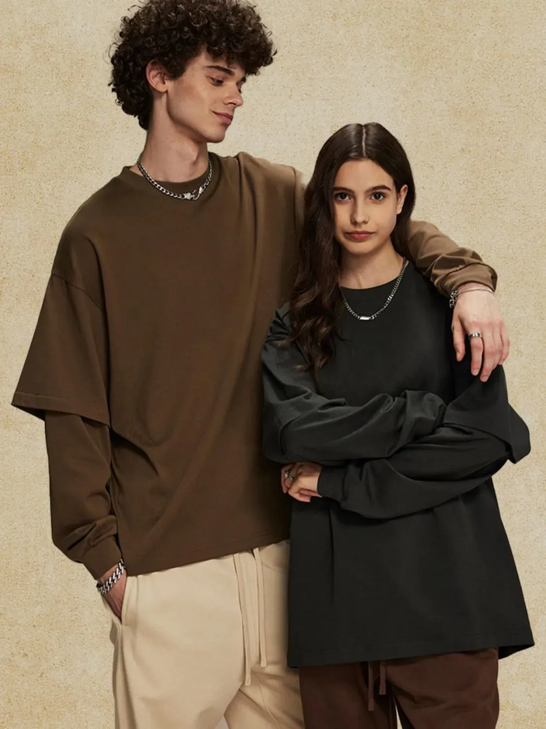 Men's Round Neck Long Sleeve T-Shirt sold by Gigi Laurent product image thumbnail 3