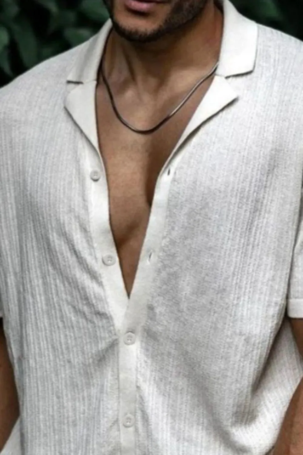 Men's Plus Size Button Up Short Sleeve Shirt sold by Gigi Laurent product image thumbnail 2