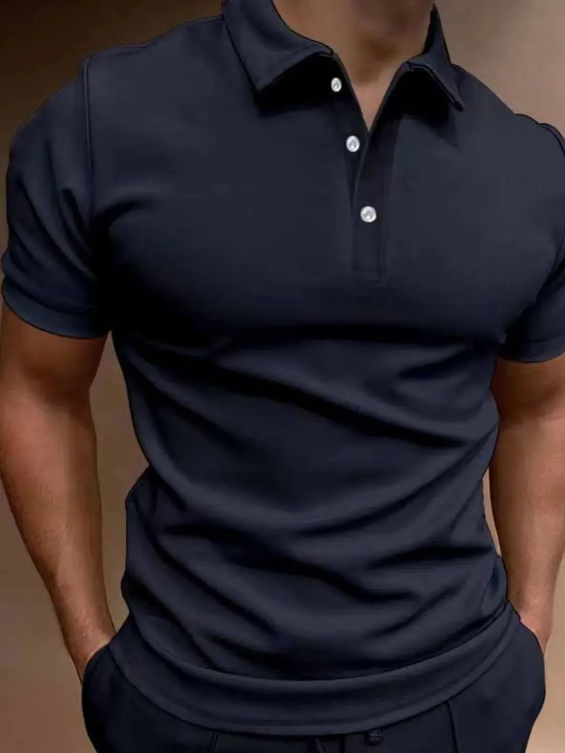 Men's Full Size Collared Neck Short Sleeve Polo Plus Size sold by Gigi Laurent product image thumbnail 5