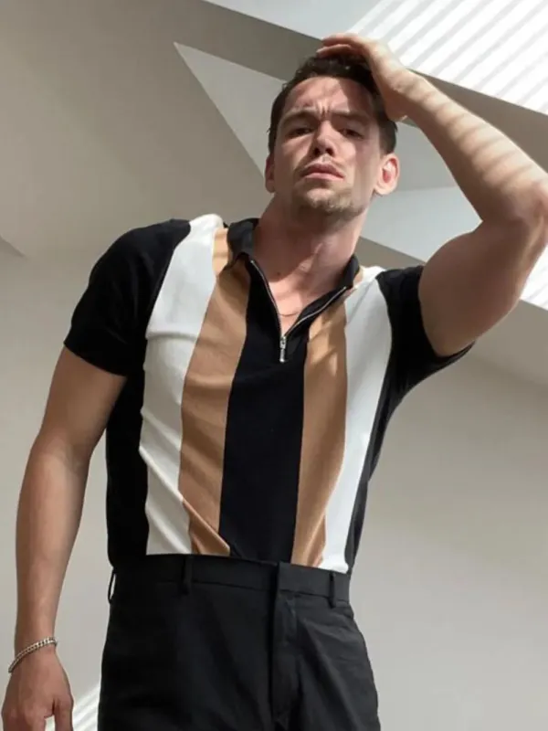 Men's Full Size Color Block Short Sleeve Polo Shirt Plus Size sold by Gigi Laurent