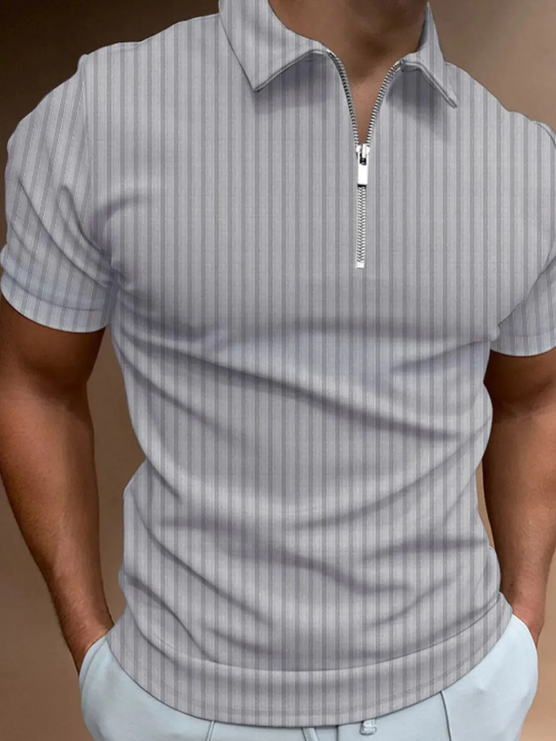 Men's Full Size Collared Neck Short Sleeve Polo Plus Size sold by Gigi Laurent product image thumbnail 4