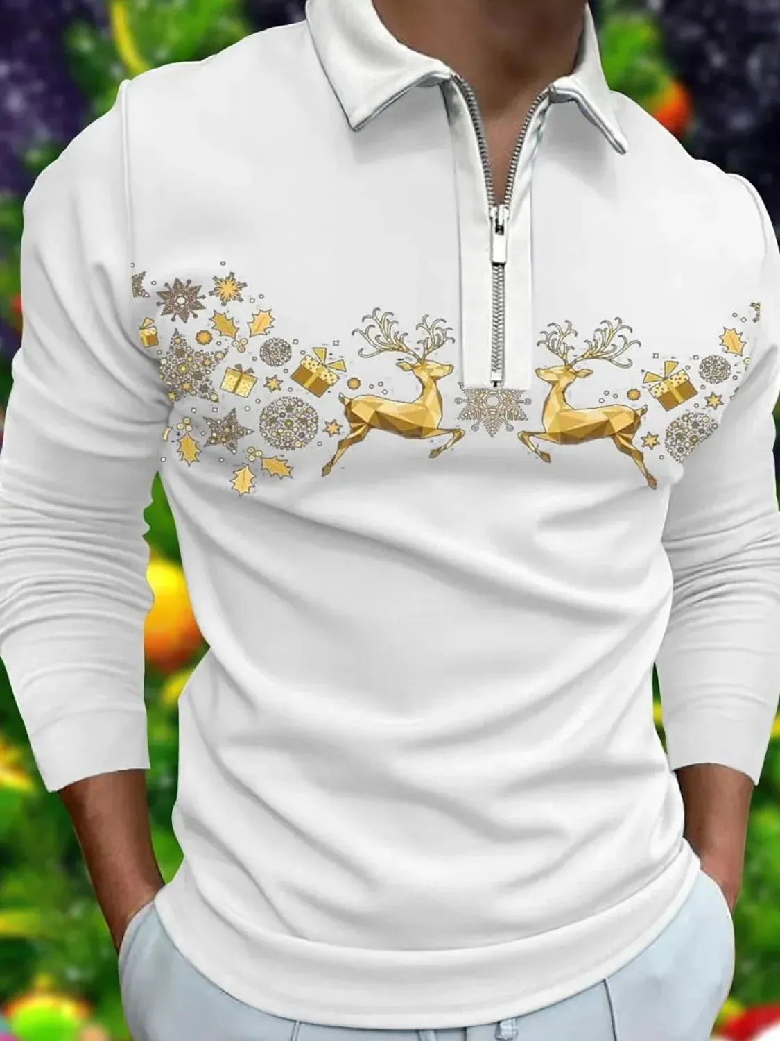 Men's Full Size Collared Neck Long Sleeve Plus Size sold by Gigi Laurent