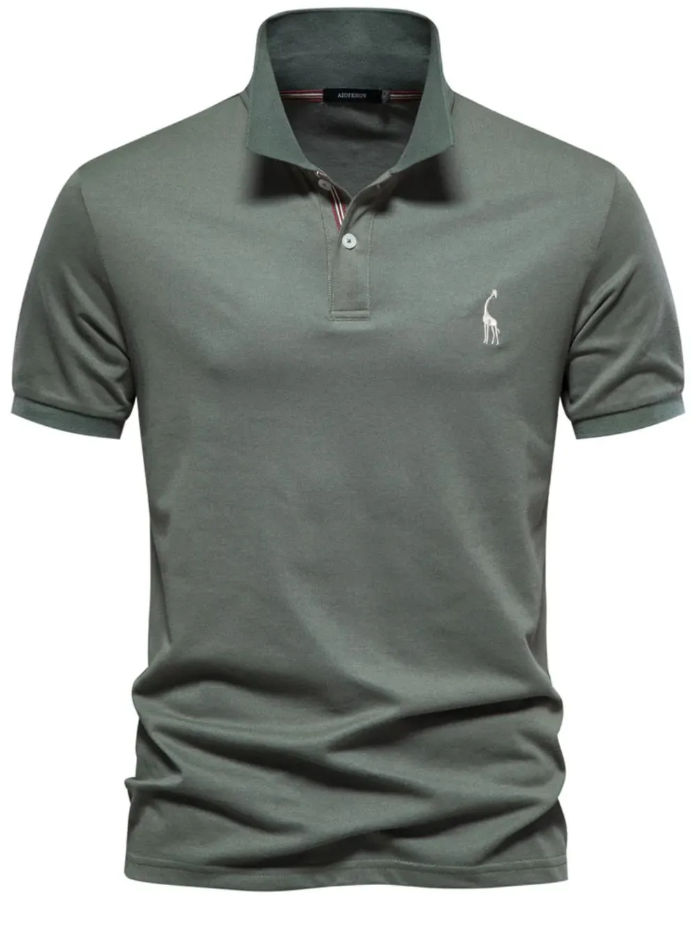Men's Giraffe Embroidered Short Sleeve Polo sold by Gigi Laurent product image thumbnail 4