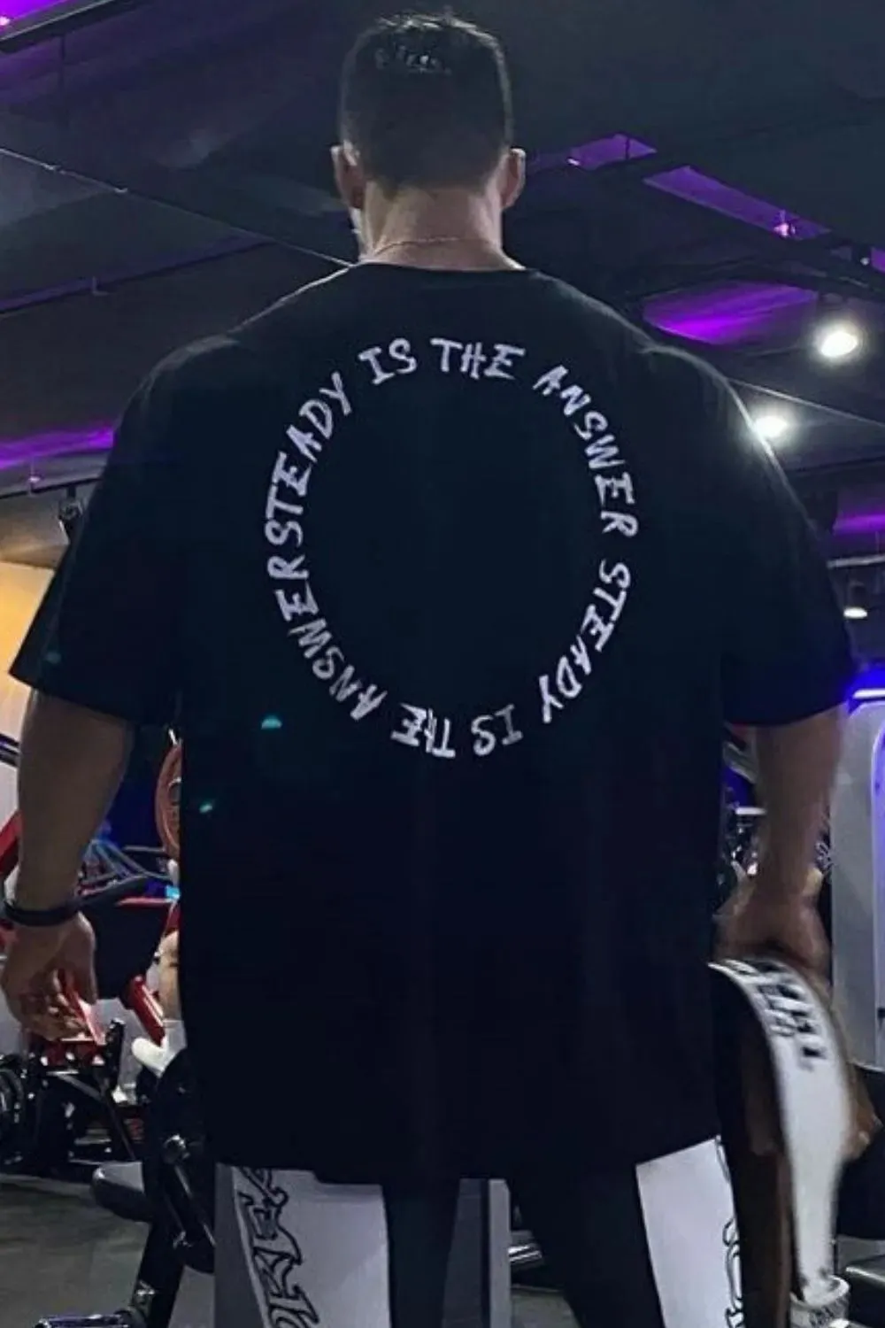 Men's Plus Size Letter Round Neck Half Sleeve T-Shirt sold by Gigi Laurent product image thumbnail 3