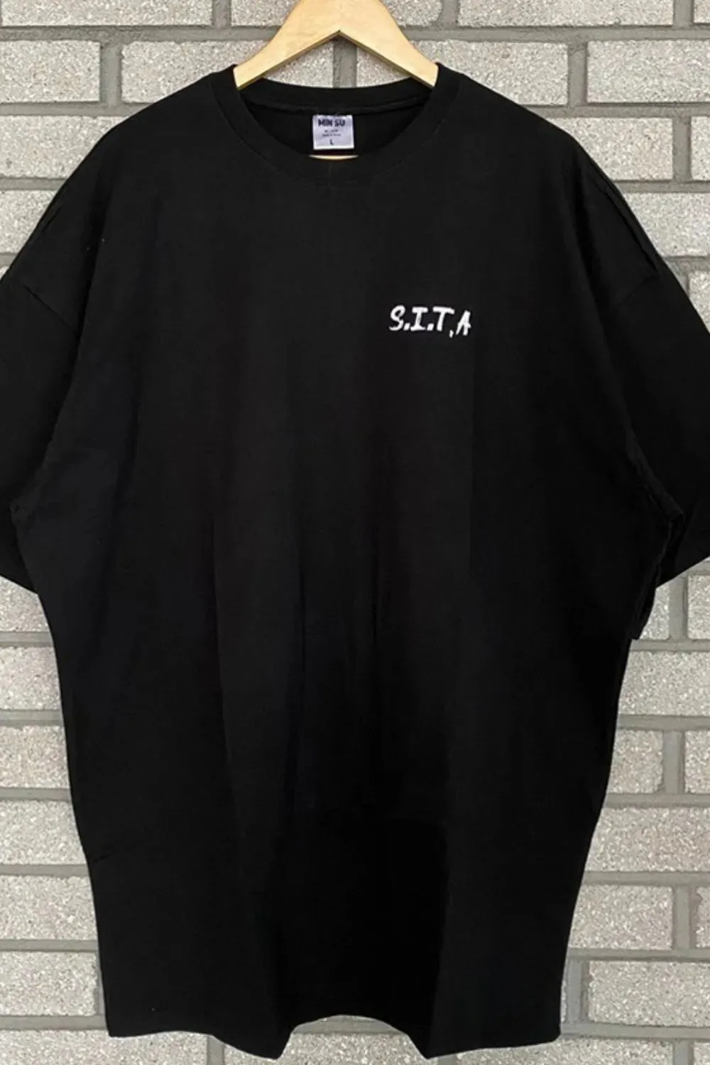 Men's Plus Size Letter Round Neck Half Sleeve T-Shirt sold by Gigi Laurent product image thumbnail 4