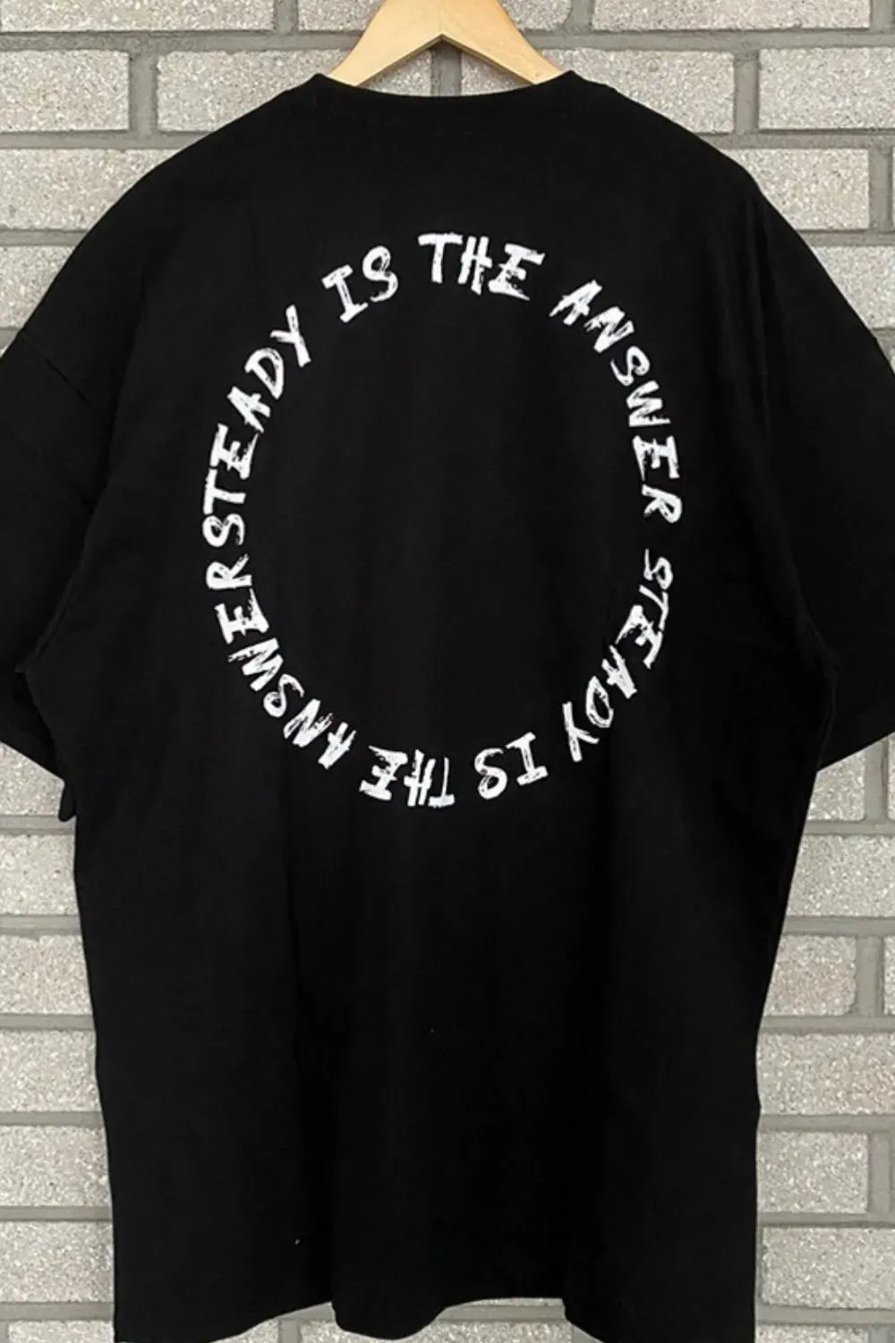 Men's Plus Size Letter Round Neck Half Sleeve T-Shirt sold by Gigi Laurent product image thumbnail 5