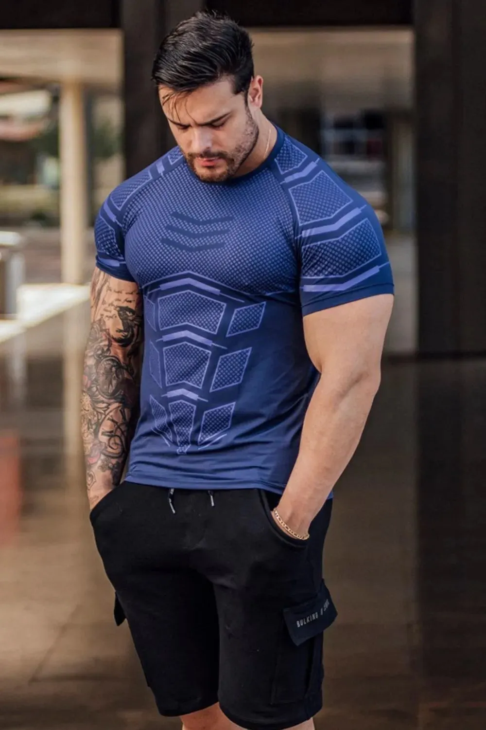 Men's Plus Size Round Neck Short Sleeve T-Shirt sold by Gigi Laurent product image thumbnail 5