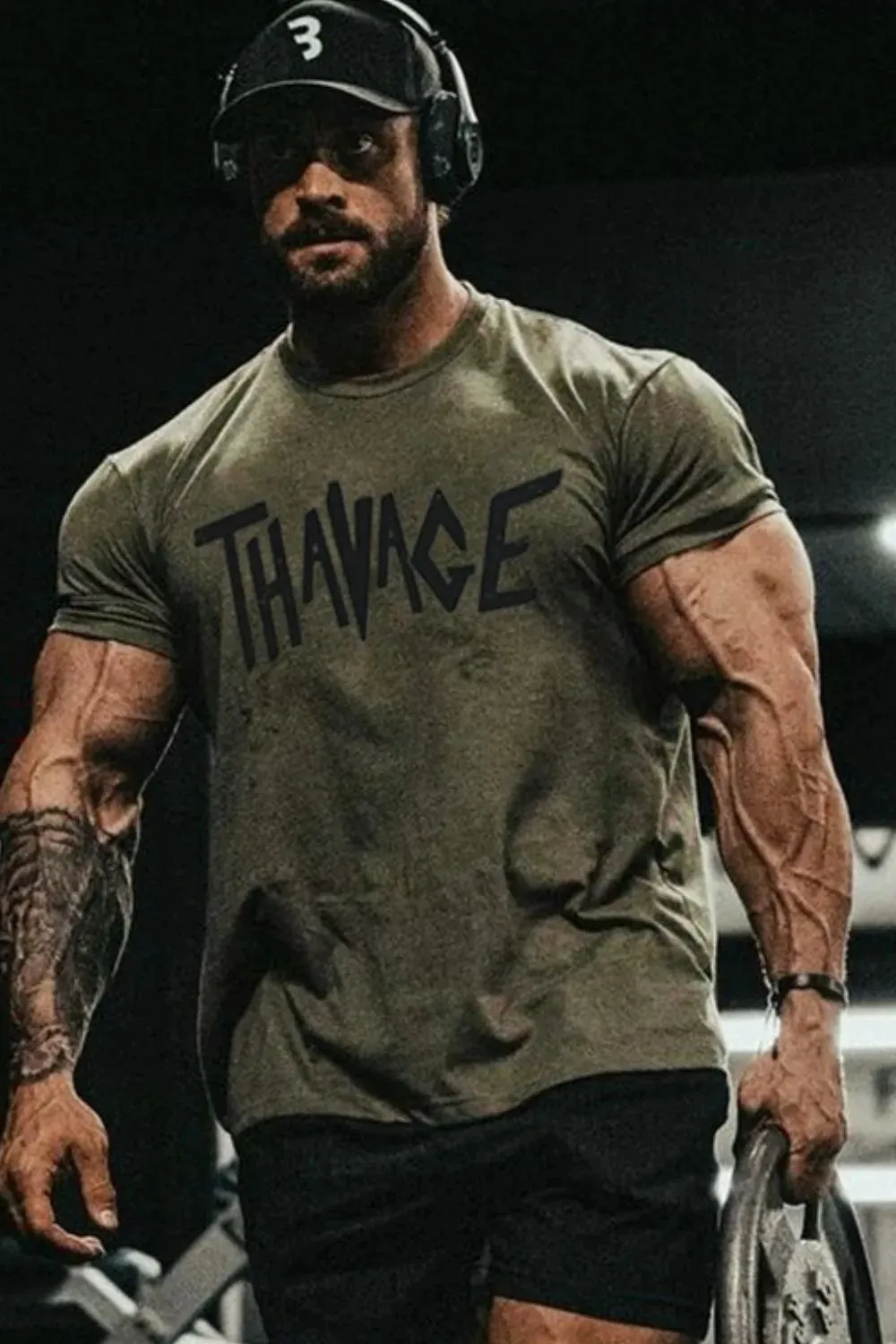 Men's Plus Size Letter Graphic Round Neck Short Sleeve T-Shirt sold by Gigi Laurent product image thumbnail 4