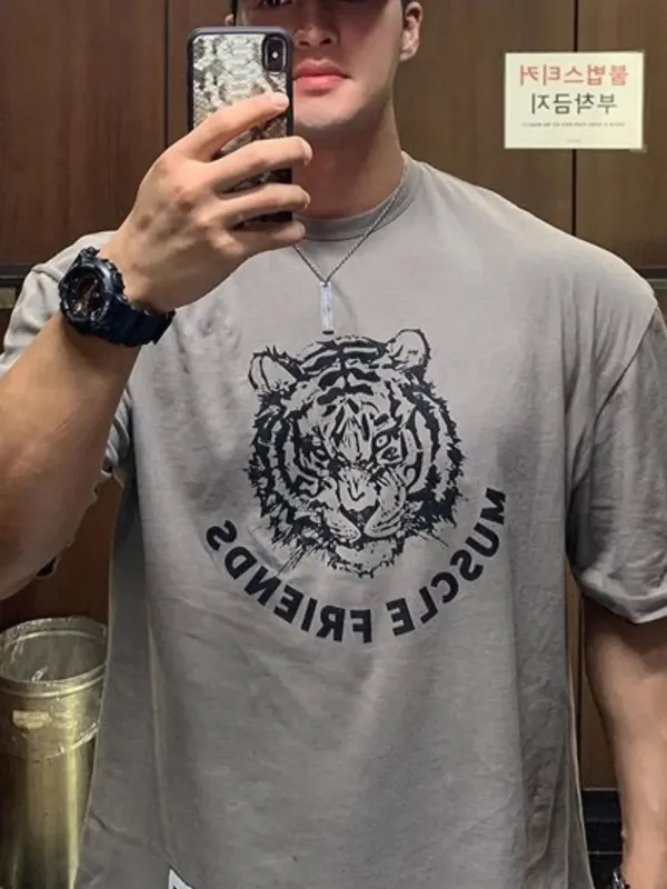 Men's Plus Size Graphic Round Neck Short Sleeve T-Shirt sold by Gigi Laurent