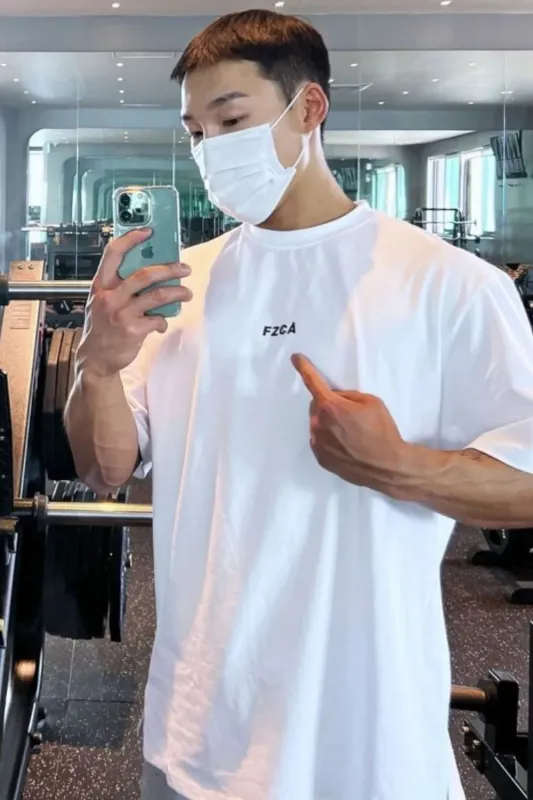 Men's Plus Size Letter Round Neck Half Sleeve T-Shirt sold by Gigi Laurent