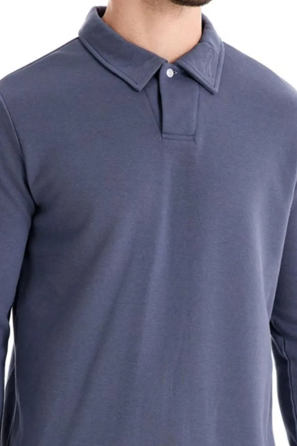 Men's Collared Neck Long Sleeve Polo sold by Gigi Laurent product image thumbnail 5