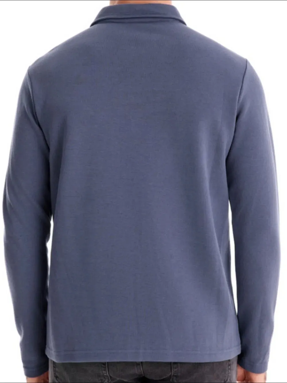 Men's Collared Neck Long Sleeve Polo sold by Gigi Laurent product image thumbnail 2