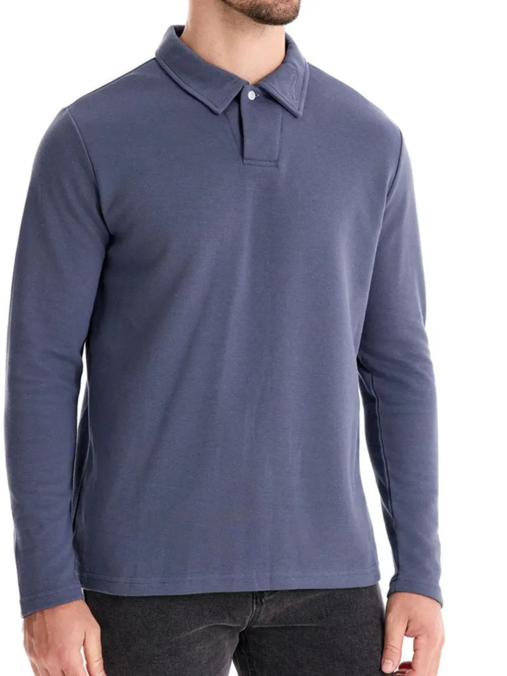 Men's Collared Neck Long Sleeve Polo sold by Gigi Laurent