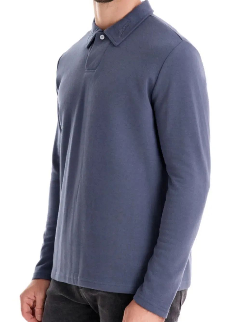 Men's Collared Neck Long Sleeve Polo sold by Gigi Laurent product image thumbnail 3