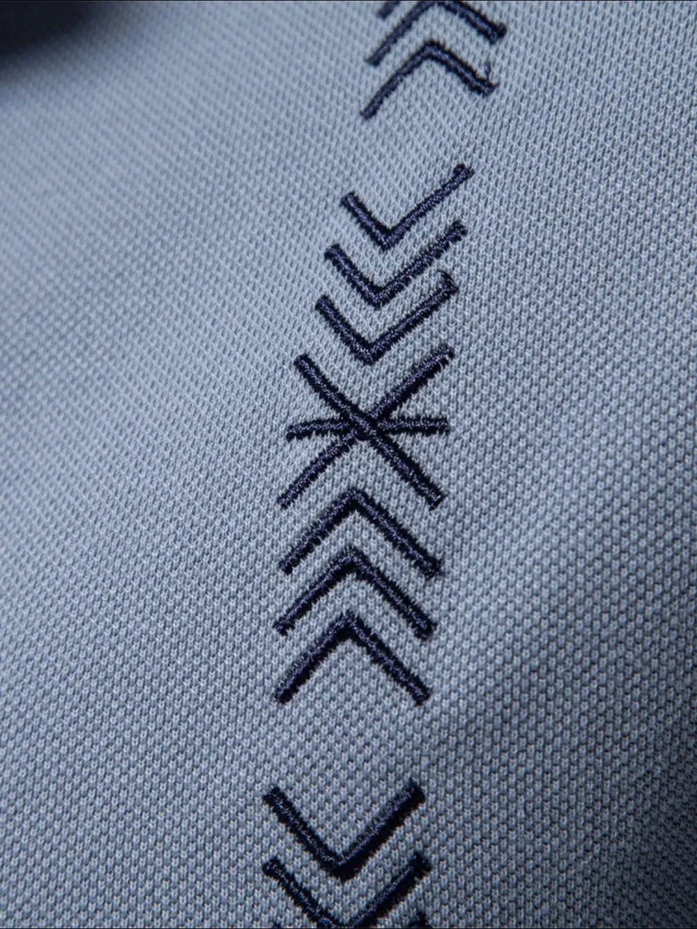 Men's Collared Neck Geometric Embroidered Polo sold by Gigi Laurent product image thumbnail 2