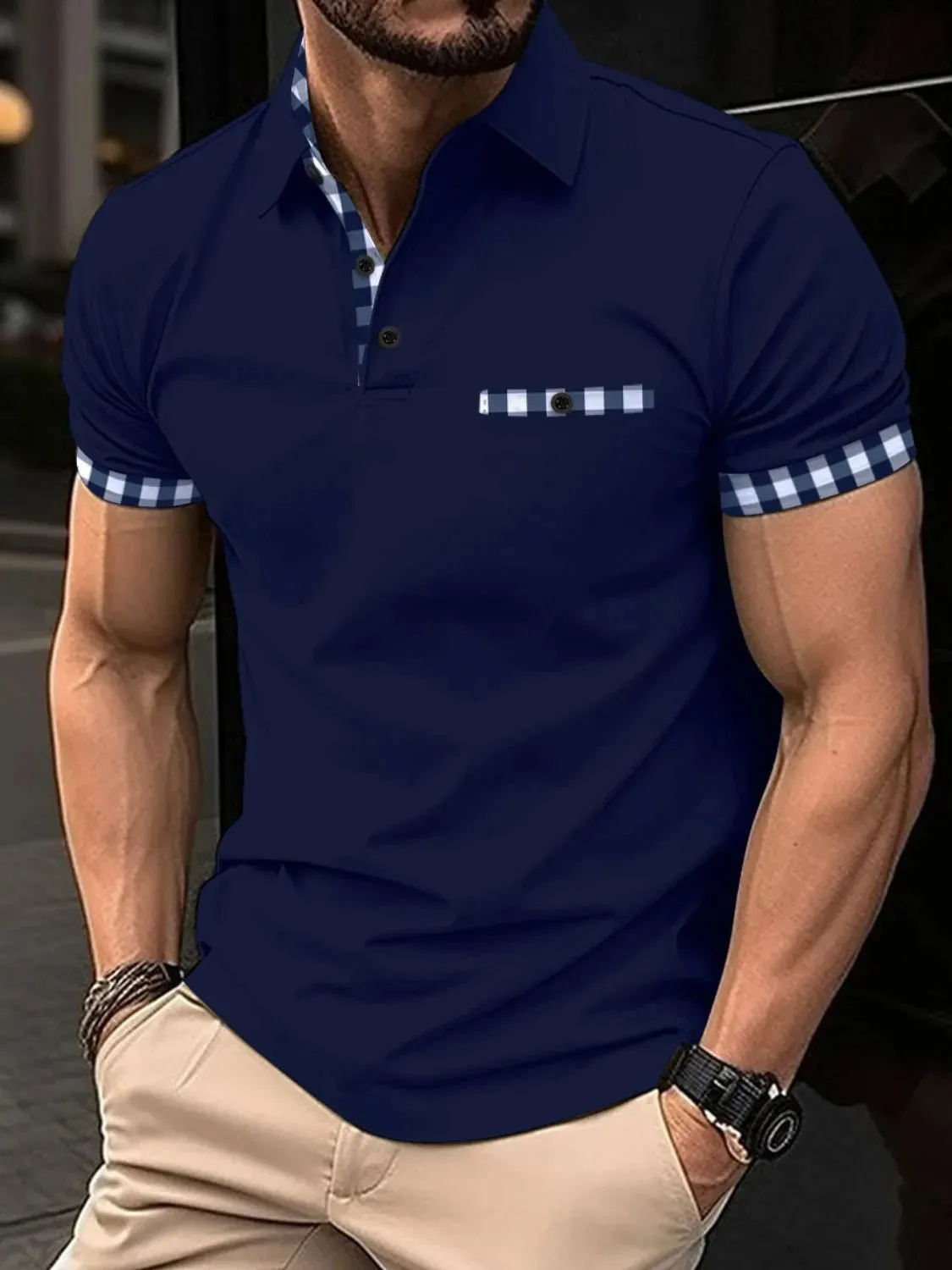 Men's Full Size Collared Neck Short Sleeve Polo Plus Size sold by Gigi Laurent product image thumbnail 4