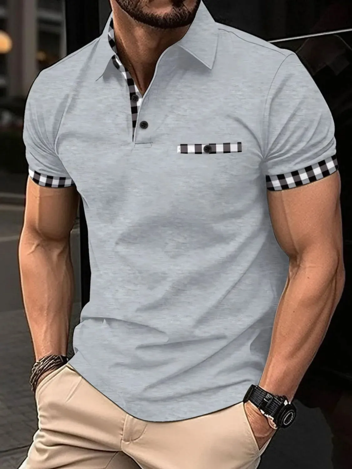 Men's Full Size Collared Neck Short Sleeve Polo Plus Size sold by Gigi Laurent product image thumbnail 3