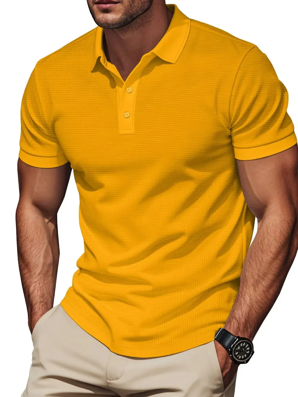 Men's Full Size Short Sleeve Collared Polo Plus Size sold by Gigi Laurent product image thumbnail 4