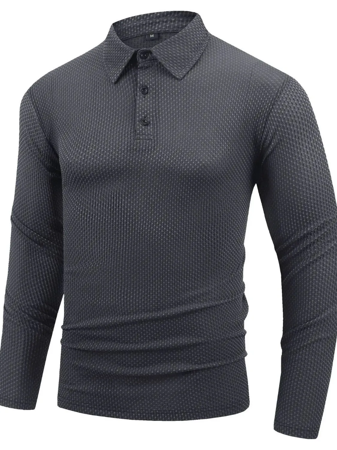 Men's Full Size Button Detail Long Sleeve Top Plus Size sold by Gigi Laurent product image thumbnail 4