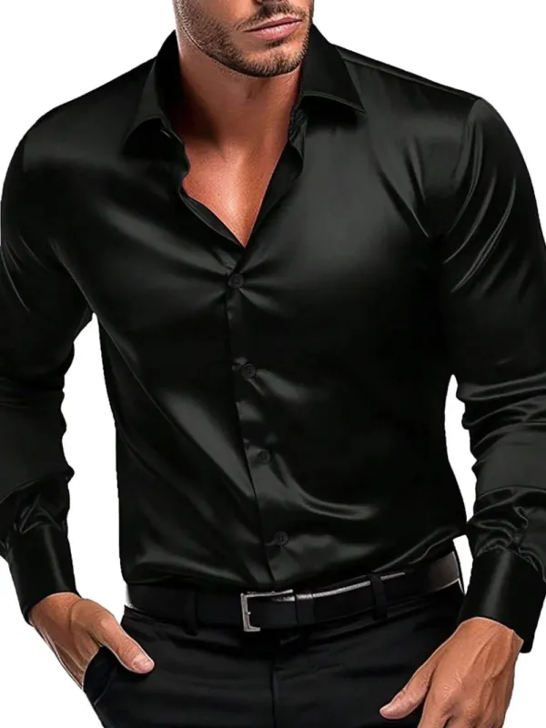 Men's Button Down Long Sleeve Shirt sold by Gigi Laurent