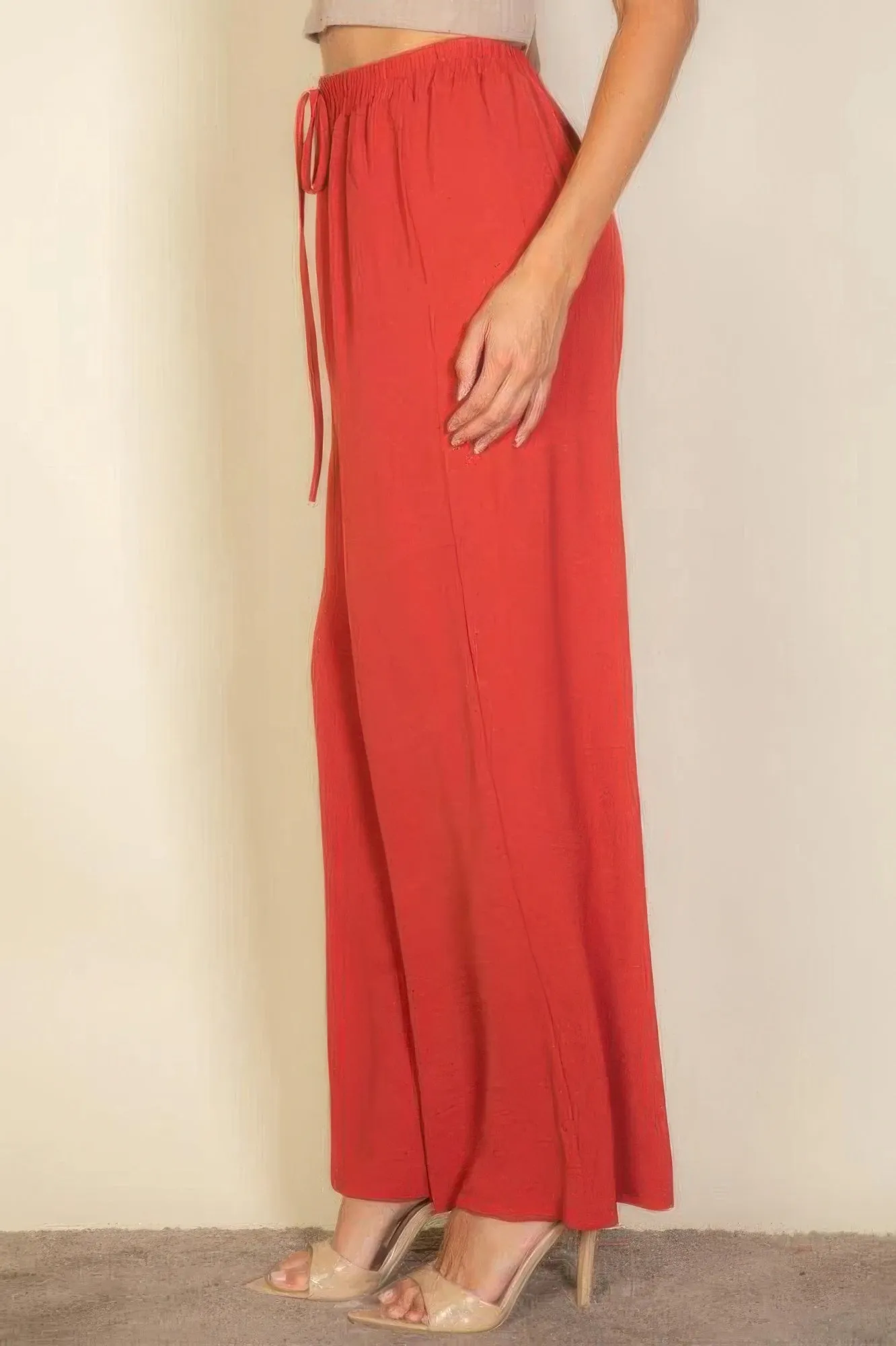 Drawstring Waist Wide Leg Minimalist Pants sold by Gigi Laurent product image thumbnail 3