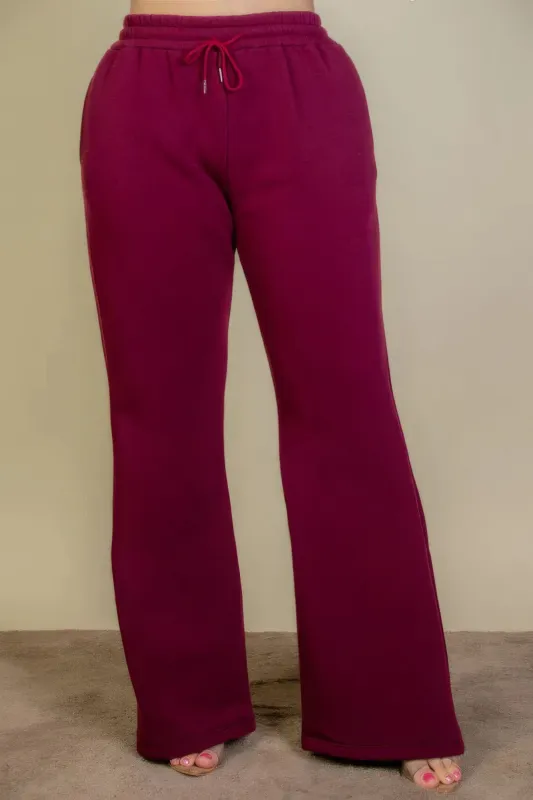 Plus Size Drawstring Waist Slant Pocket Sweatpants sold by Gigi Laurent