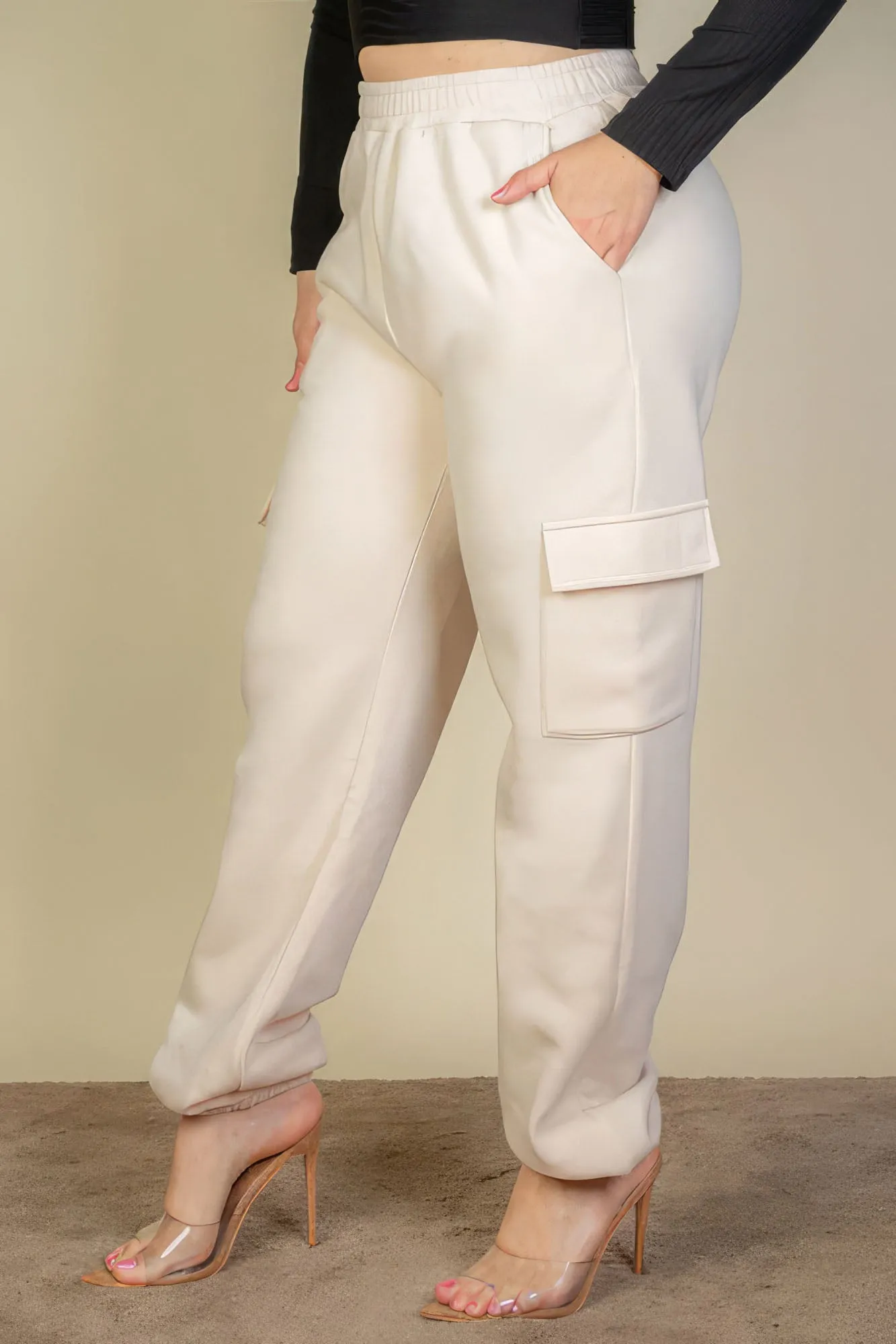 Plus Size Side Pocket Drawstring Waist Sweatpants sold by Gigi Laurent product image thumbnail 3