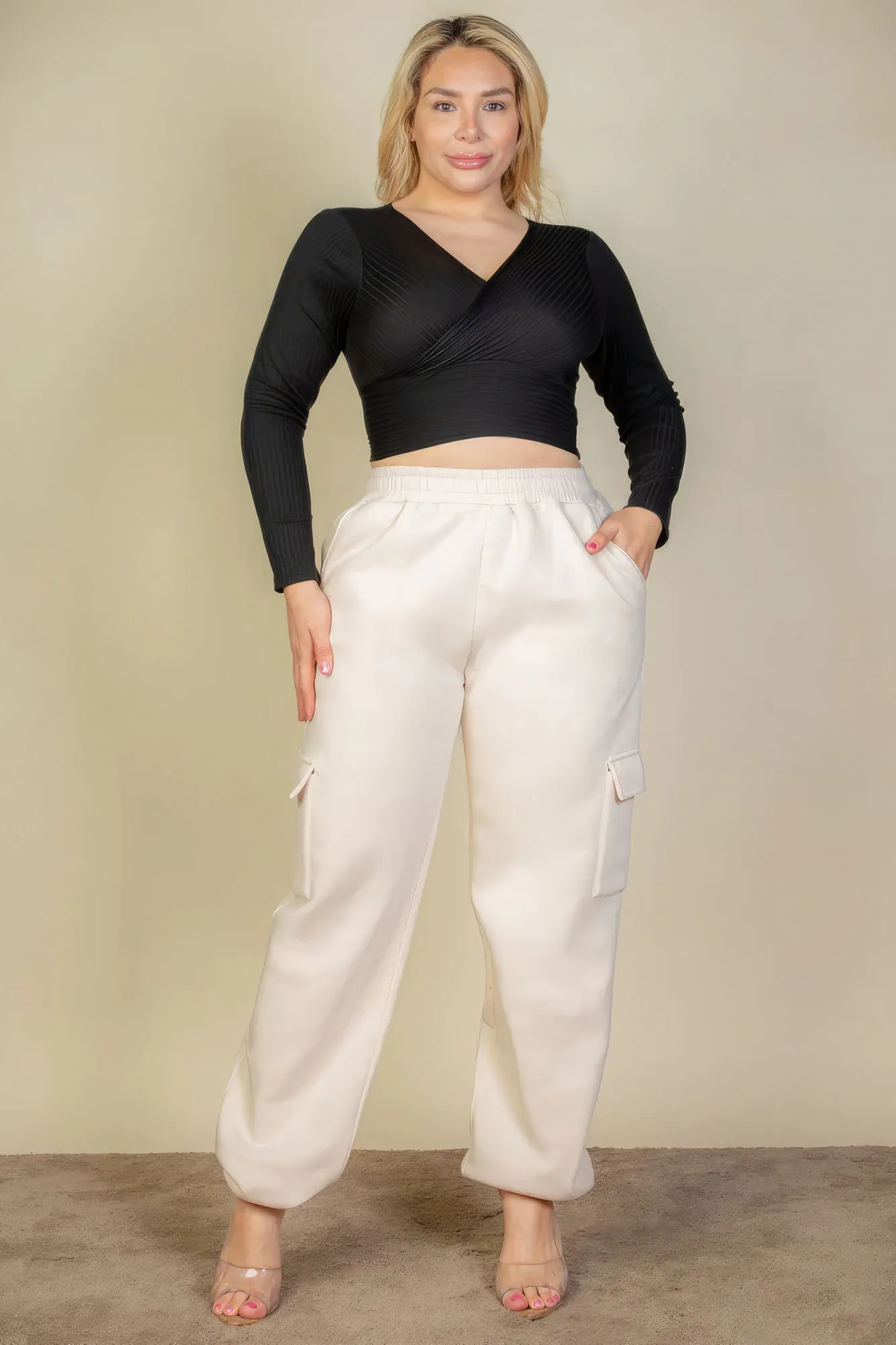 Plus Size Side Pocket Drawstring Waist Sweatpants sold by Gigi Laurent product image thumbnail 2