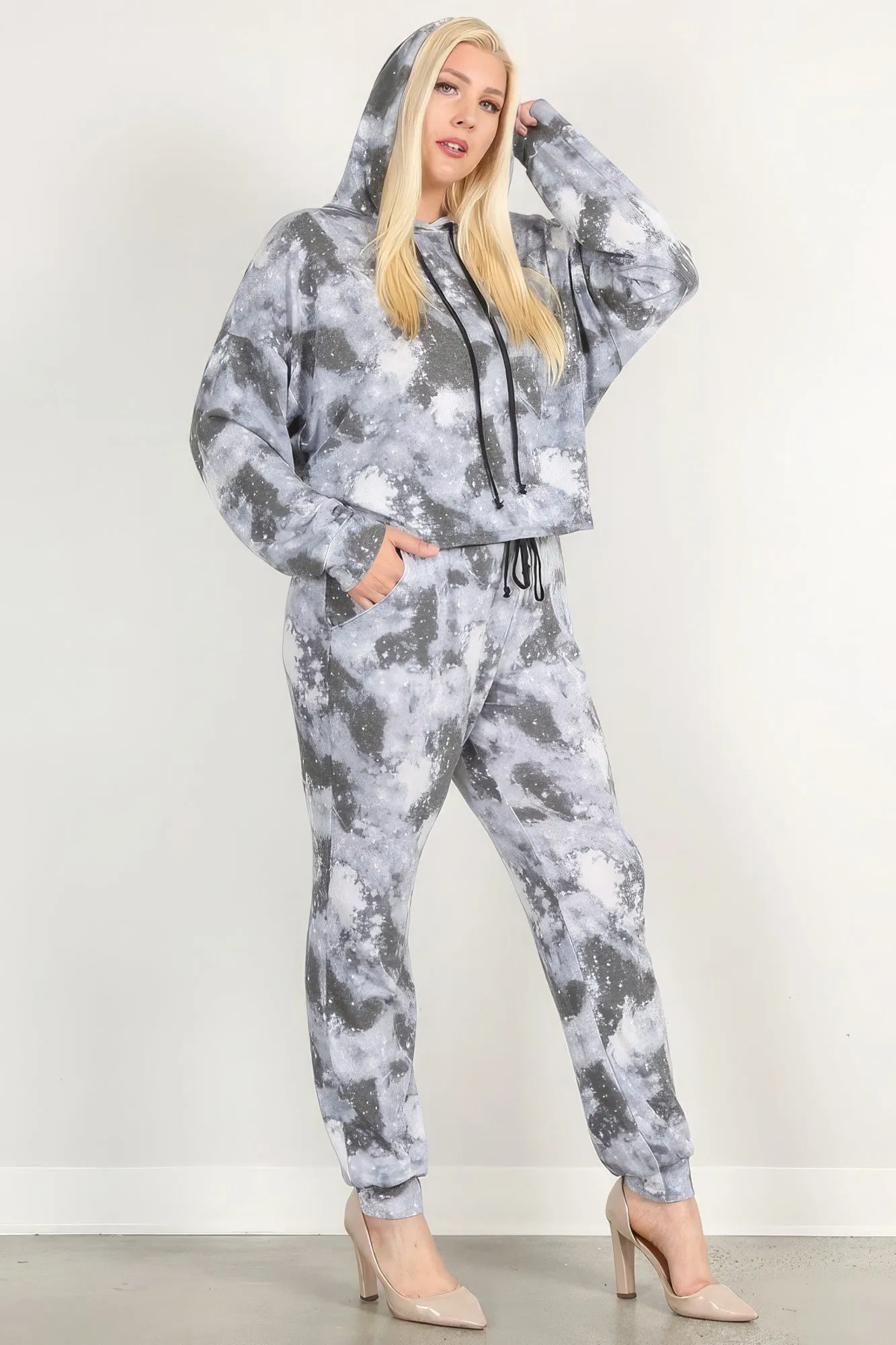 Tie Dye Print Pullover Hoodie And Sweatpants sold by Gigi Laurent product image thumbnail 3
