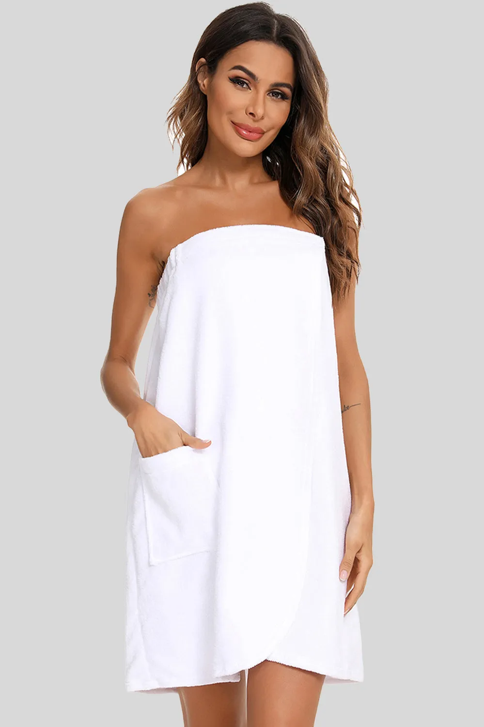 Strapless Robe with pocket sold by Gigi Laurent product image thumbnail 4