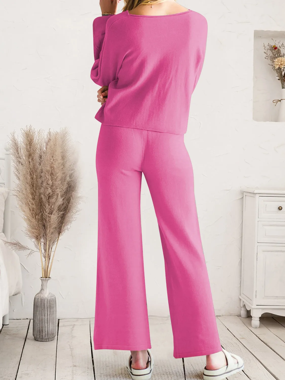 Long Sleeve Lounge Top and Drawstring Pants Set sold by Gigi Laurent product image thumbnail 3