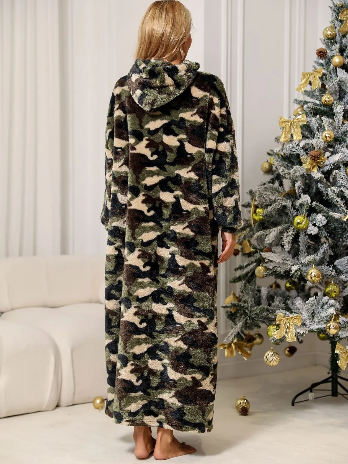 Camouflage Hooded Teddy Night Dress sold by Gigi Laurent product image thumbnail 2