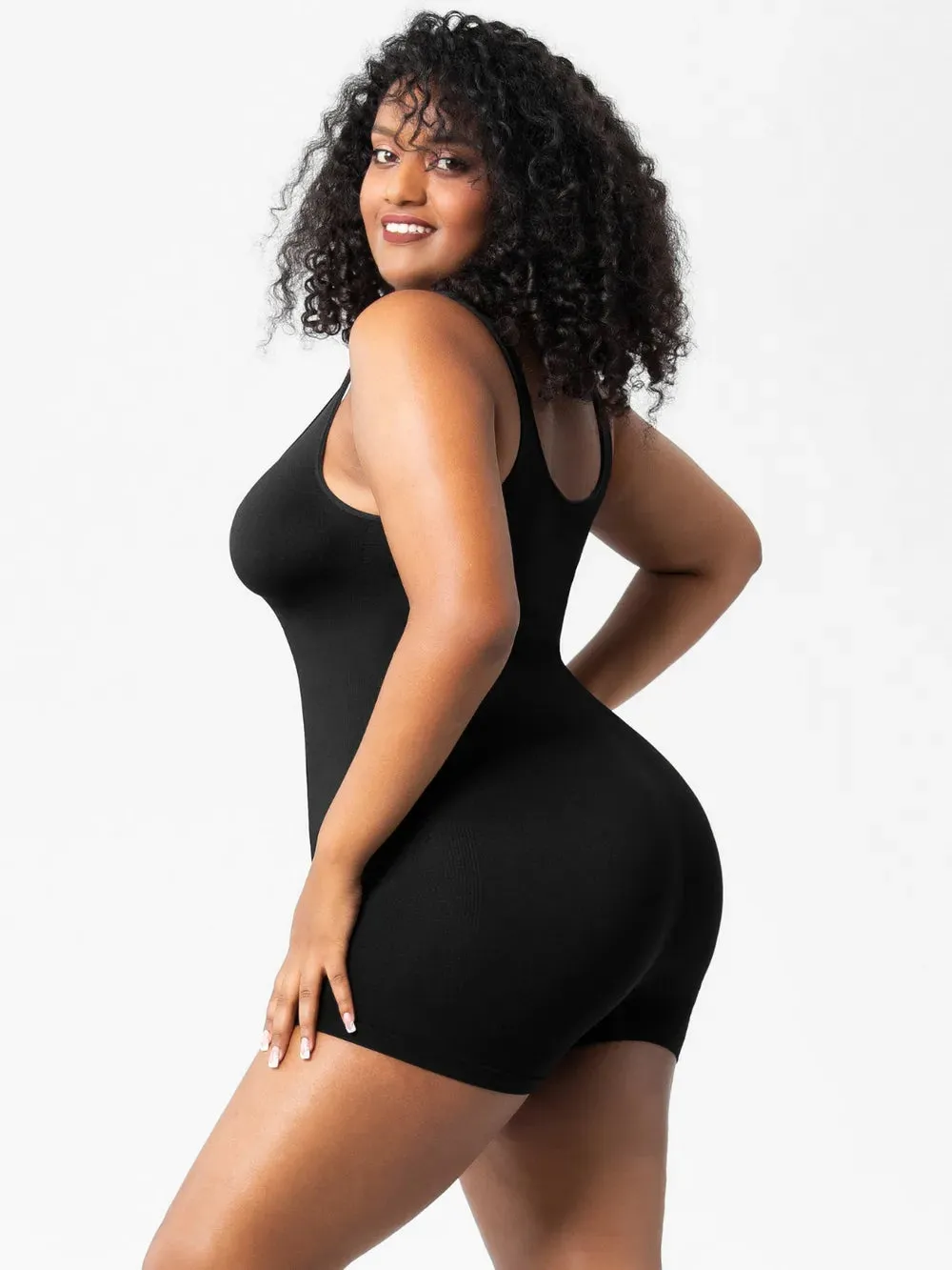 Scoop Neck Wide Strap Shaping Romper sold by Gigi Laurent product image thumbnail 5