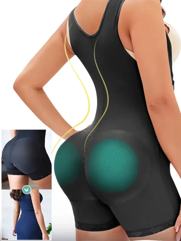 Full Size Side Zip Up Wide Strap Shapewear sold by Gigi Laurent