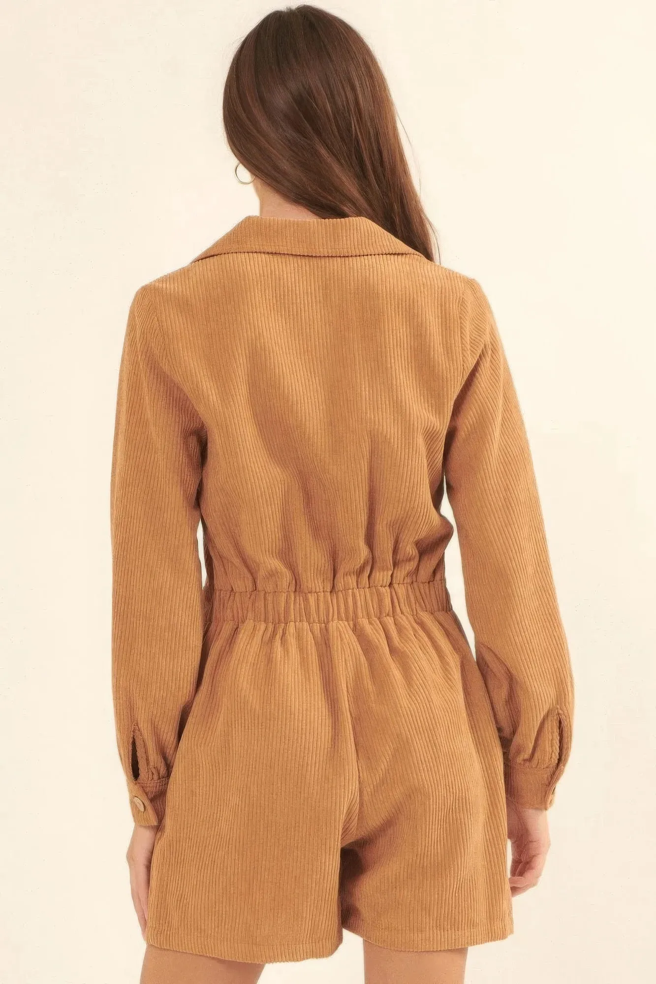 A Woven Corduroy Romper sold by Gigi Laurent product image thumbnail 4