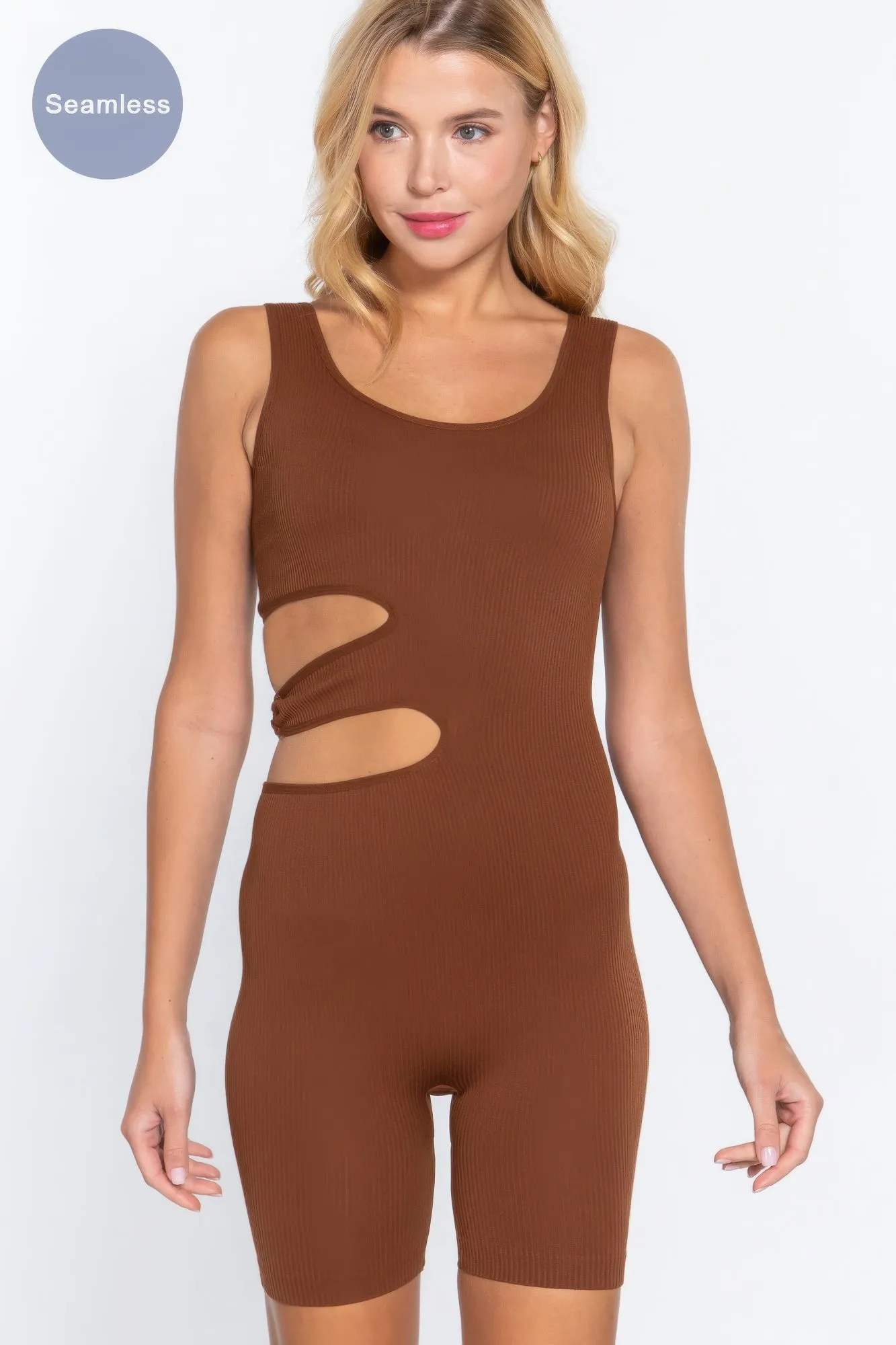 Suave Cut-out Seamless Romper sold by Gigi Laurent