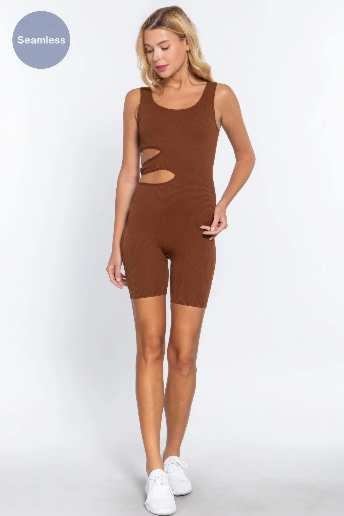 Suave Cut-out Seamless Romper sold by Gigi Laurent product image thumbnail 2