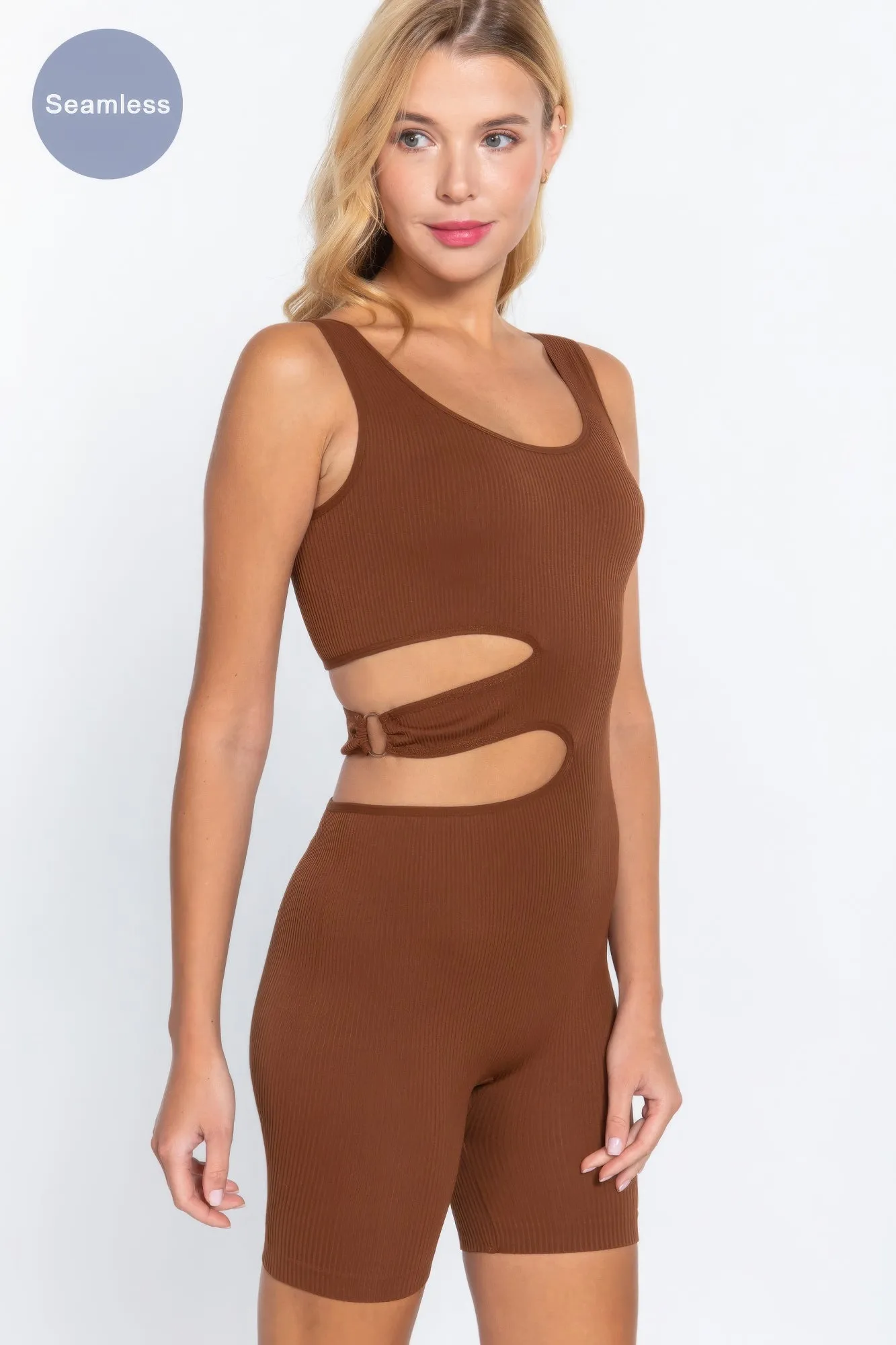 Suave Cut-out Seamless Romper sold by Gigi Laurent product image thumbnail 3