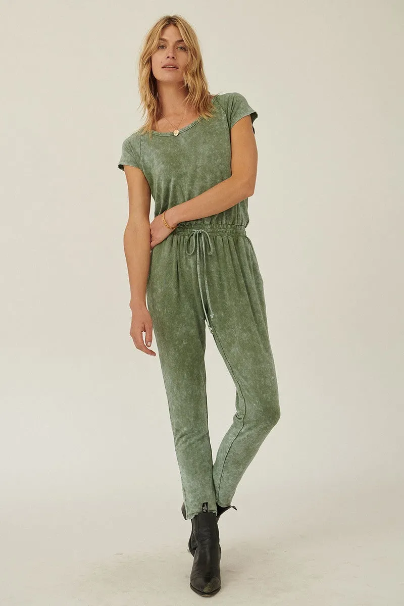 Mineral Washed Finish Knit Jumpsuit sold by Gigi Laurent