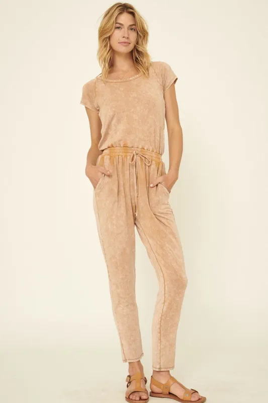 Mineral Washed Finish Knit Jumpsuit sold by Gigi Laurent