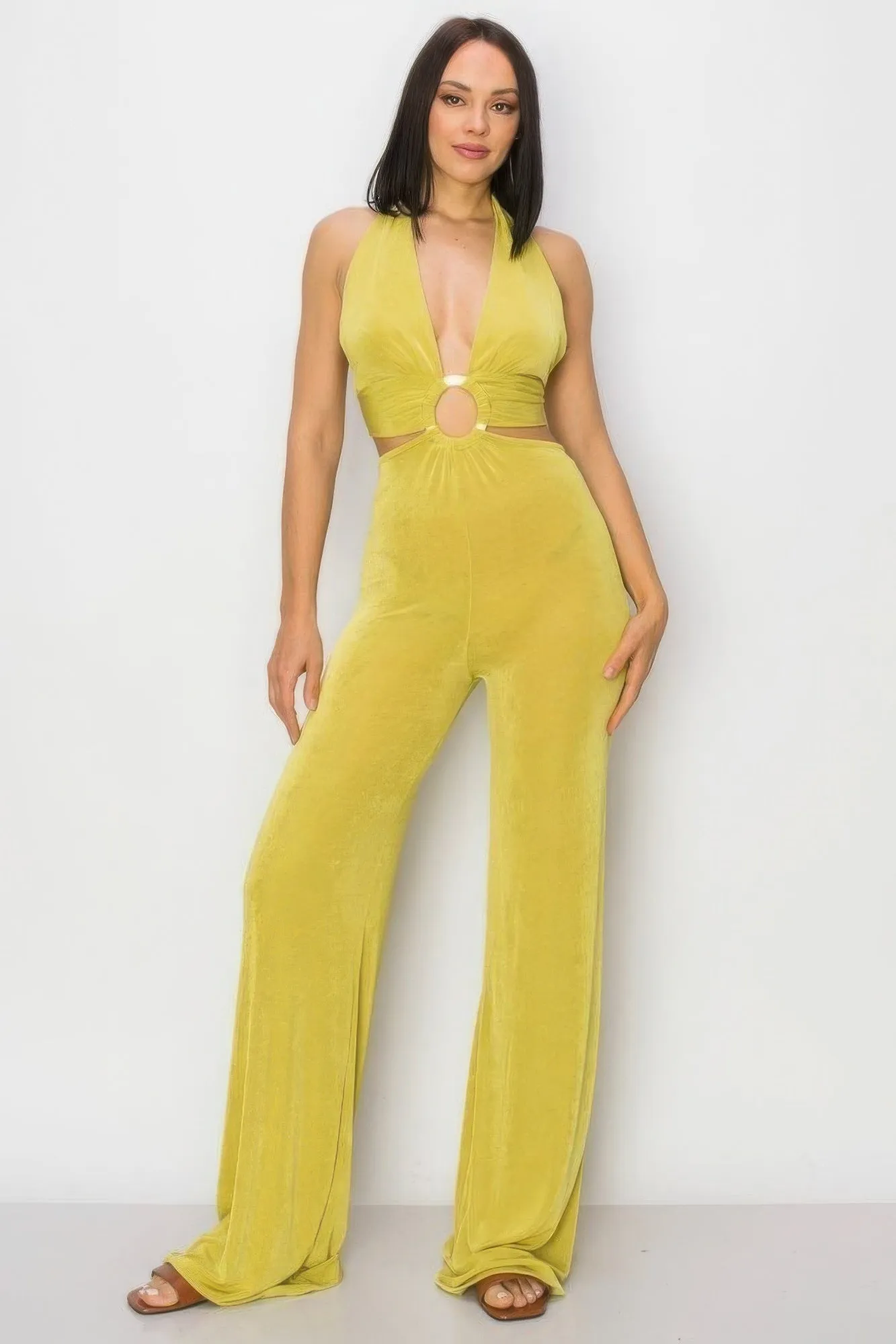 Olid Slinky Wide Legs Jumpsuit sold by Gigi Laurent