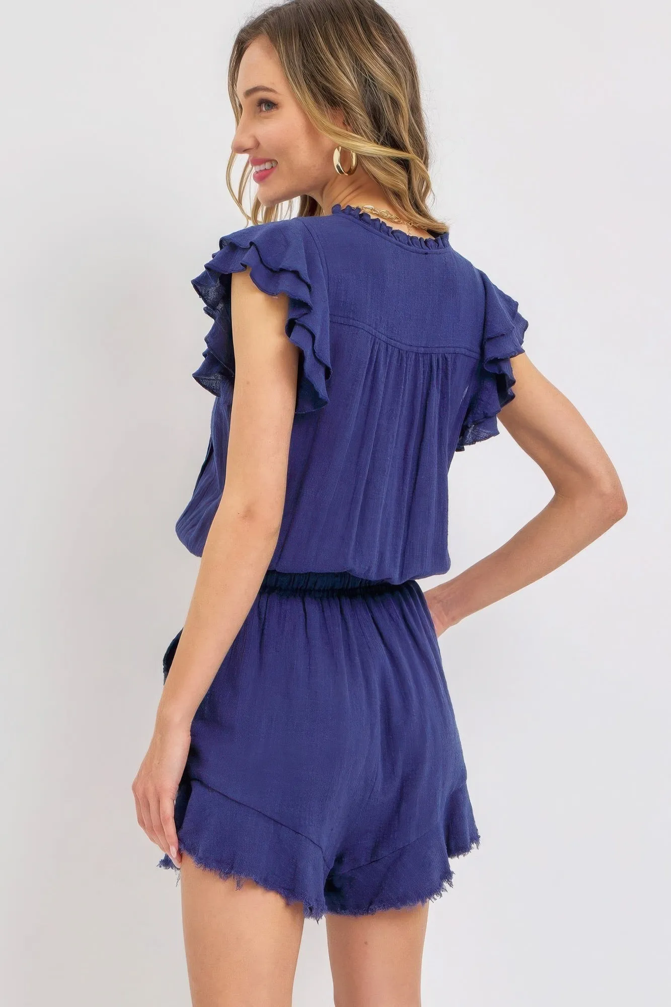 Ruffle Romper sold by Gigi Laurent product image thumbnail 4