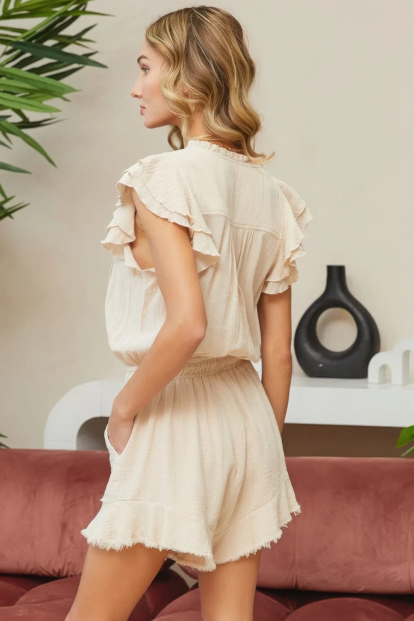 Ruffle Romper sold by Gigi Laurent product image thumbnail 5