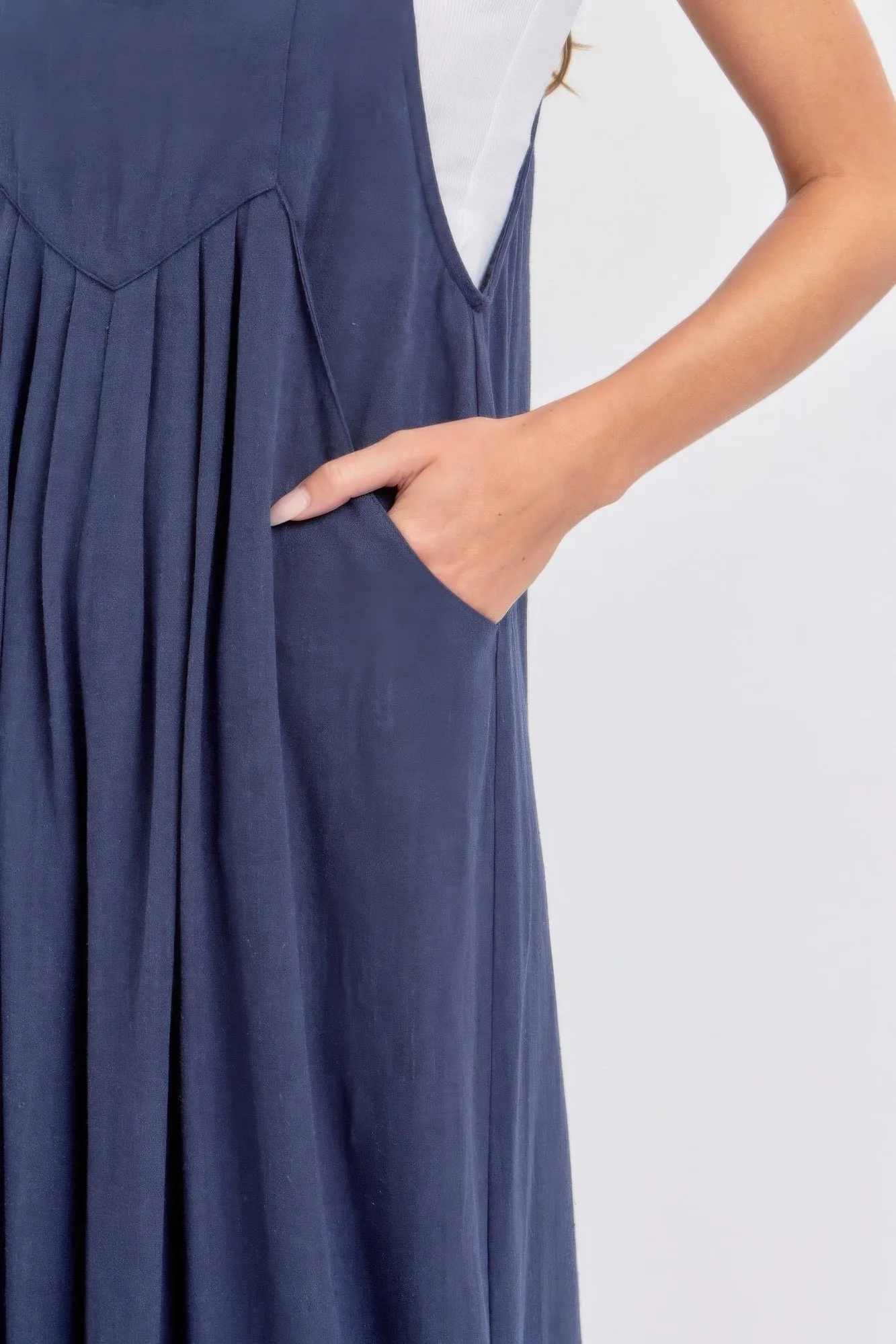 Adjustable Strap Overall Wide Leg Jumpsuit sold by Gigi Laurent product image thumbnail 5