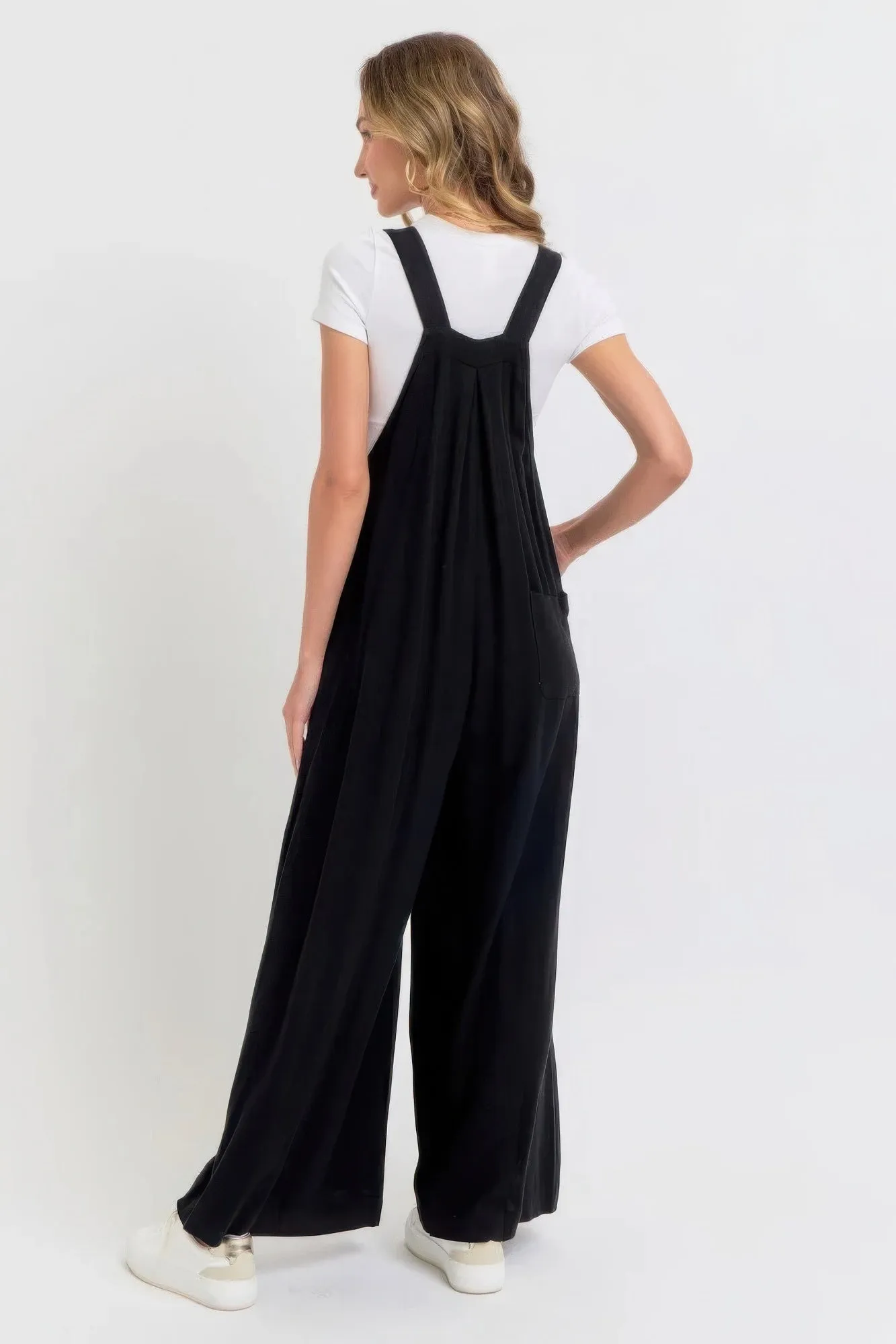 Adjustable Strap Overall Wide Leg Jumpsuit sold by Gigi Laurent product image thumbnail 5