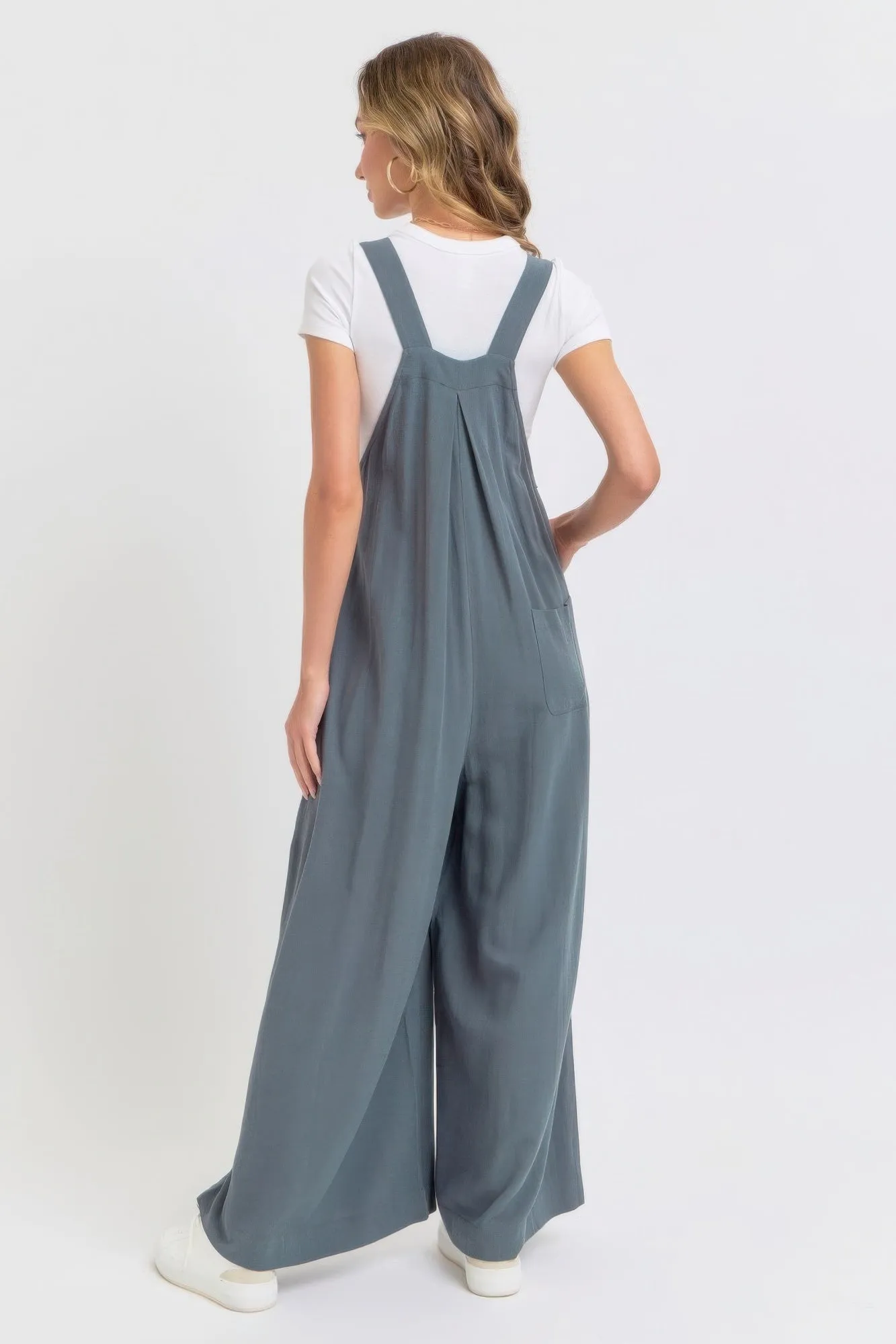 Adjustable Strap Overall Wide Leg Jumpsuit sold by Gigi Laurent product image thumbnail 5